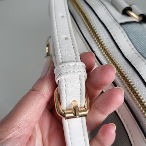 Juicy Couture Denim & White Satchel • Brand New • Crossbody/Top Handle - Picture 10 of 11